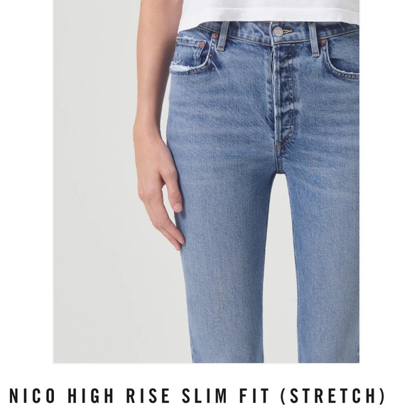 Agolde Nico High Rise Slim Fit Jeans - Picture 5 of 10